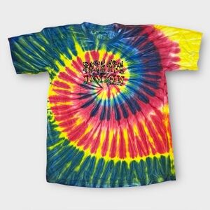 Island Tees Jamaica We Be Jammin Tie Dye T-Shirt Men Large Spiral Graphic Cotton